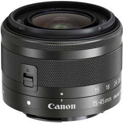 Canon EF-M Zoom Lens for Canon EF-M - 15mm-45mm - F/3.5-6.3 Graphite