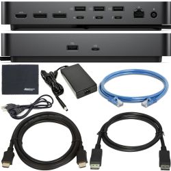 Dell Pro Thunderbolt 5 Smart Dock SD25TB4 300W Power Delivery Includes Zoomspeed Display Port Cable + Zoomspeed HDMI Cable + Ethernet Cable + Cleaning Cloth + Supports Up to Four 4K 60Hz Displays