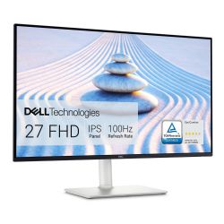 Dell S2725HS 27 Inch Monitor, FHD (1920x1080) Display, 100Hz Refresh Rate, 1500:1 Contrast Ratio, TV Rheinland Eye Comfort 4 Star, Integrated 2x5W Speaker, Height/Tilt/Swivel/Pivot- Ash White Color