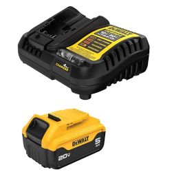 DEWALT 20V MAX 5 Ah Lithium-Ion Battery and Charger Starter Kit (DCB205C)