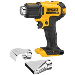 DEWALT DCE530B 20V MAX Heat Gun, Cordless, Up to 990 Degrees, 42 Minutes of Run Time, LED Light, Heatgun with Flat and Hook Nozzle Attachments,Tool Only