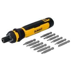 DEWALT Cordless Screwdriver USB Rechargeable with FLEXDRIVE Control and Screwdriver Bit Set, Electric Screwdriver Cordless with LED Light (DWHT66719)