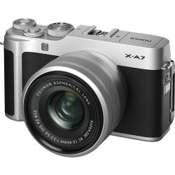 FUJIFILM X-A7 Mirrorless Digital Camera with 15-45mm Lens (Silver)