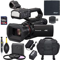 Panasonic HC-X2000 UHD 4K 3G-SDI/HDMI Pro Camcorder with 24x Zoom + AOM Starter Bundle (international Version)