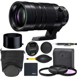Panasonic Leica DG Vario-Elmar 100-400mm f/4-6.3 ASPH. Power O.I.S. Lens (H-RS100400) + AOM Bundle Package Kit - international Version (1 Year AOM Wty)