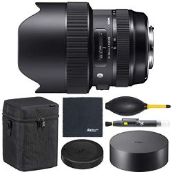 Sigma 14-24mm f/2.8 DG HSM Art Lens for Nikon F (212955) + AOM Pro Starter Bundle Kit - international Version (1 Year AOM Warranty)
