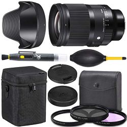 Sigma 35mm f/1.2 DG DN: Art Lens for Sony E (341965) + AOM Starter Bundle - international Version