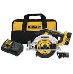 DEWALT 20V MAX* Circular Saw, 6-1/2-inch, Cordless Kit (DCS565P1)